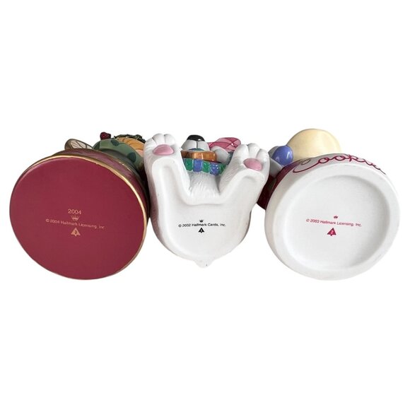 Hallmark Keepsake Christmas Ornament Set Sweet Tooth Treats Santa Angel Bear - Picture 6 of 7